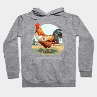 Colorful Rooster Hoodie